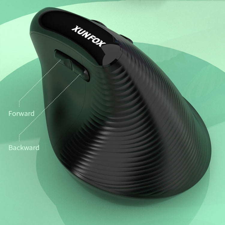 XUNSVFOX H5 Upright Vertical Dual Mode Mouse Rechargeable Wireless Business Office Mouse