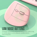 XUNSVFOX H5 Upright Vertical Dual Mode Mouse Rechargeable Wireless Business Office Mouse