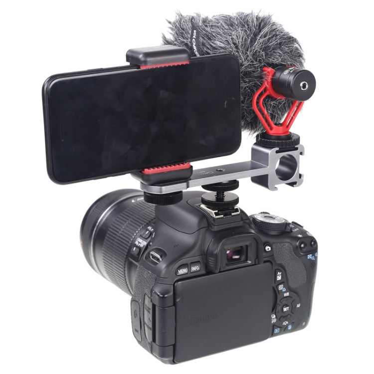 Cimapro CPT-3 Three-headed Hot Boot Bracket Adapter Mount LED Mic On Gimbal, 2