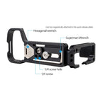 For Sony A7R4 / A7M4 Camera XILETU L-Type Quick Release Plate Shooting Expansion Bracket Cage
