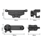 Car Mobile Phone Holder Navigation Air Outlet Support Fixed Bracket, Extension Pole, Triangular Hook, Metal Hook