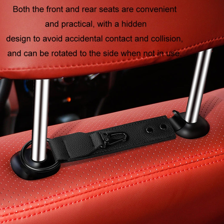 Car Seat Back Multifunctional Storage Metal Hook