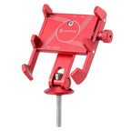 JOHORSE Bicycle Shockproof Mobile Phone Holder Motorcycle Riding Equipment, Stem Red, Stem Black, Stem Silver, Handlebar Red, Handlebar Black, Handlebar Silver