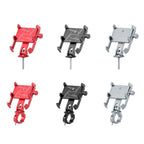 JOHORSE Bicycle Shockproof Mobile Phone Holder Motorcycle Riding Equipment, Stem Red, Stem Black, Stem Silver, Handlebar Red, Handlebar Black, Handlebar Silver