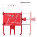 JOHORSE Bicycle Shockproof Mobile Phone Holder Motorcycle Riding Equipment, Stem Red, Stem Black, Stem Silver, Handlebar Red, Handlebar Black, Handlebar Silver