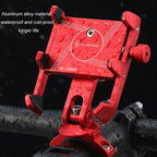 JOHORSE Bicycle Shockproof Mobile Phone Holder Motorcycle Riding Equipment, Stem Red, Stem Black, Stem Silver, Handlebar Red, Handlebar Black, Handlebar Silver