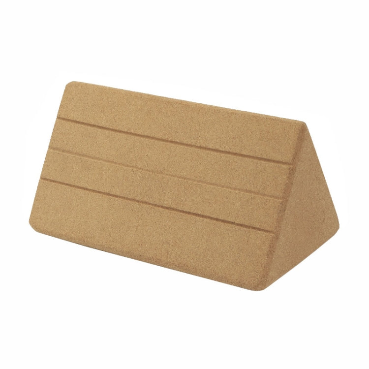 High Density Cork Yoga Blocks Waist And Abdominal Exercise Triangle Bricks, 19.5 x 11 x 11cm