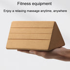 High Density Cork Yoga Blocks Waist And Abdominal Exercise Triangle Bricks, 19.5 x 11 x 11cm