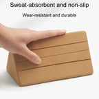 High Density Cork Yoga Blocks Waist And Abdominal Exercise Triangle Bricks, 19.5 x 11 x 11cm
