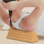 High Density Cork Yoga Blocks Waist And Abdominal Exercise Triangle Bricks, 19.5 x 11 x 11cm