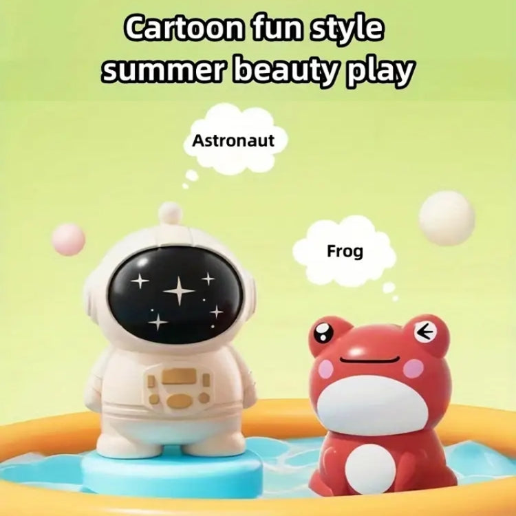 Summer Children Cartoon Bared Water Toys Outdoor Water Play Toys, Astronaut Blue, Astronaut Red, Frog Red, Frog Green, Astronaut With Lights Blue, Astronaut With Lights Blue Red, Frog With Lights Red, Frog With Lights Green
