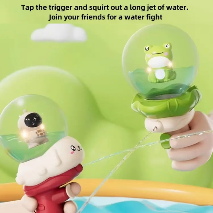 Summer Children Cartoon Bared Water Toys Outdoor Water Play Toys, Astronaut Blue, Astronaut Red, Frog Red, Frog Green, Astronaut With Lights Blue, Astronaut With Lights Blue Red, Frog With Lights Red, Frog With Lights Green