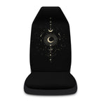 Car Universal Printed Seat Protector Automobile Decoration Supplies, Gold Moon