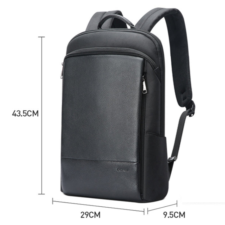 Bopai First-Layer Cowhide Business Commuter Waterproof And Lightweight Laptop Backpack, 61-122731, 61-122721