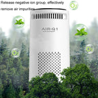 Car Negative Ion Air Purifier Odor Removal Aromatherapy, Black, White