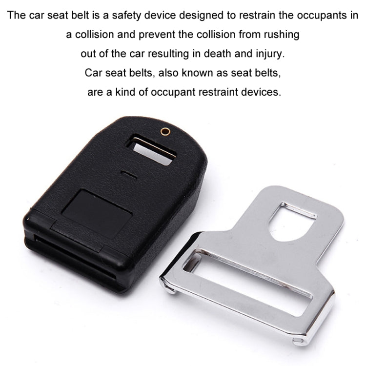Car Seat Belt Buckle Accessories, Lock Tongue + Lock Buckle, Welded Lock Tongue + Lock Buckle