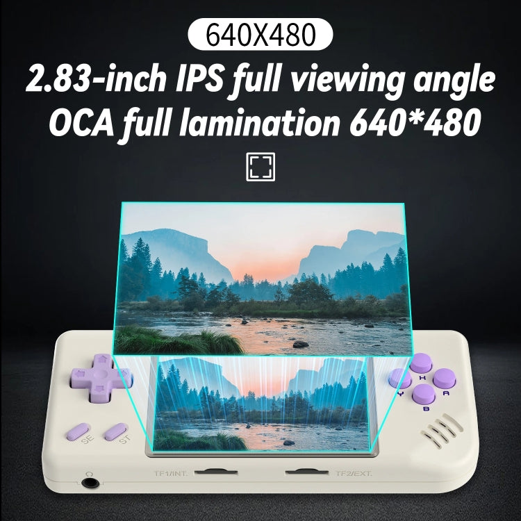 ANBERNIC RG28XX Retro Handheld Game Console 2.83-Inch IPS Screen Linux OS, 64GB, 64GB+128GB
