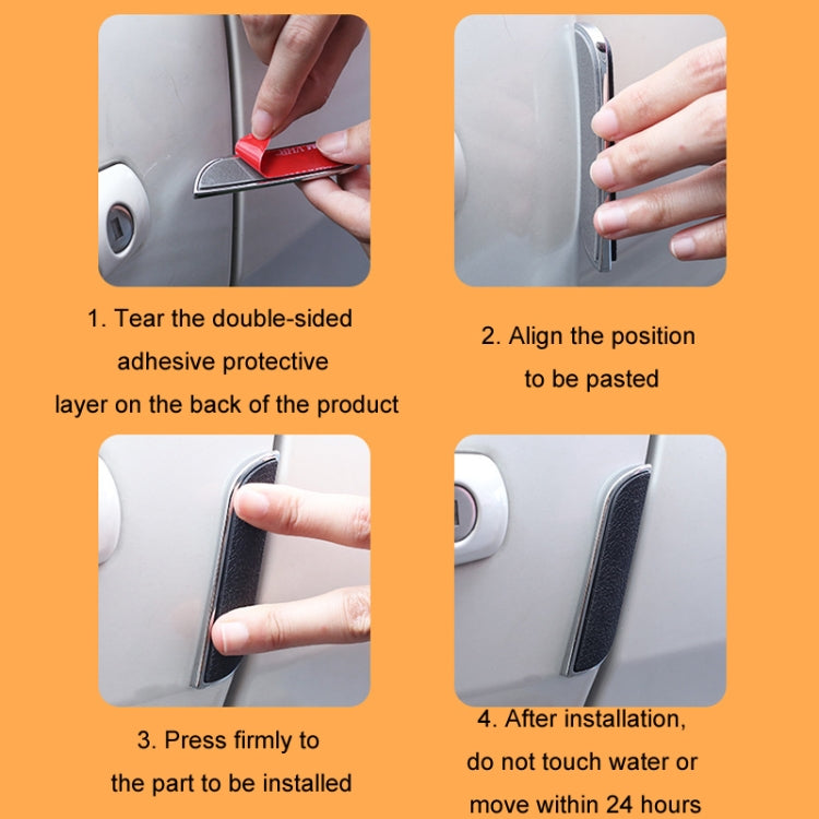 Car Door Anti-collision Strip Anti-scratch Decorative Sticker, Q3 Black, Q3 White, Q3 Red, White Q1, Black Q1, Q2 Black, Q2 White