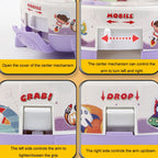 Mini Rocket Catching Ball Machine Grabbing Doll Vending Machine Children Toy Gifts