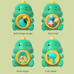 Children Dinosaur Sticky Balls Target Shooting Parent-child Interactive Outdoor Sports Toy, Triceratops Green, Triceratops Pink, Dinosaur Green, Dinosaur Red