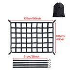 Truck Bed Cargo Net Pickup Bed Netting Strap, 127x106cm, 167x127cm, 208x127cm