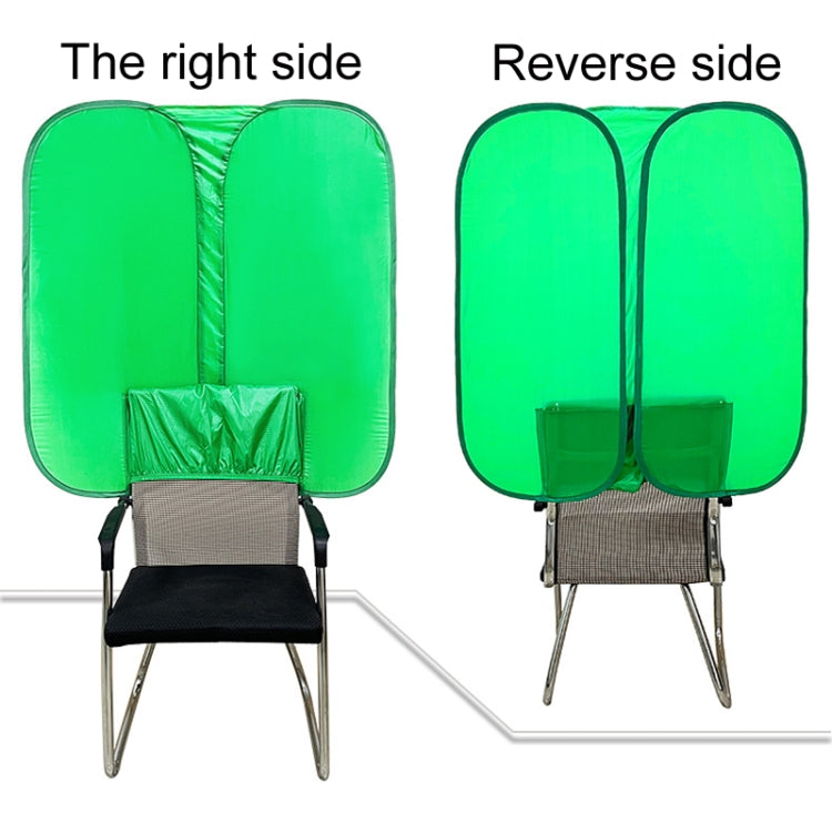 Live E-sports Double-sided Background Cutout Green Screen For Chair