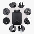 Multifunctional Waterproof Business Sports Laptop Backpack with USB Port, 15 inch, 17 inch