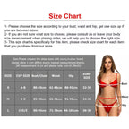 Two-pieces Bikini Set Lace Up Swimsuit Sexy Bandeau Thong, S, M, L