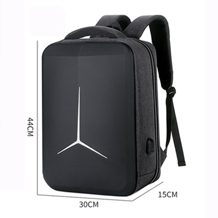 Large-Capacity Waterproof Business Commuter Laptop Backpack with USB Port, 15 inch