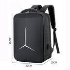 Large-Capacity Waterproof Business Commuter Laptop Backpack with USB Port, 15 inch