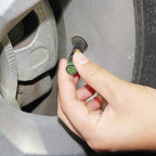 4pcs /Set Vehicle Tire Valve Caps High Precision Tire Pressure Monitoring Warning Cap, Plastic Core