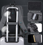 Large Capacity Password Lock Anti-Theft Laptop Backpack With USB Port, 16 inch