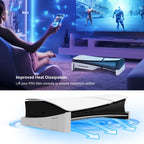 For PS5 Slim JYS-P5189 Console Horizontal Placement Stand Digital / Optical Drive Version Universal Storage Mount, Black, White, Transparent