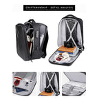 Password Lock Large Capacity Waterproof Laptop Backpack with USB Port, 17 inch