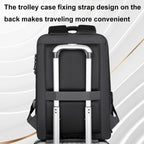 Password Lock Large Capacity Waterproof Laptop Backpack with USB Port, 17 inch