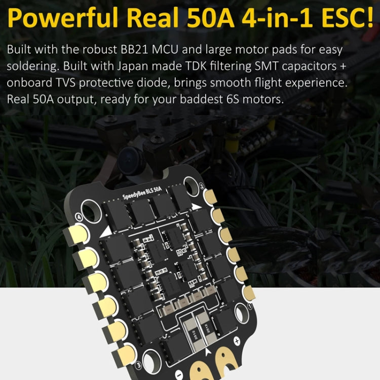 3-6S Lipo Barometer For RC Drone, SpeedyBee BLS 50A 4-in-1 ESC, SpeedyBee F405 V3 Flight Controller, SpeedyBee F405 V3 50A Stack