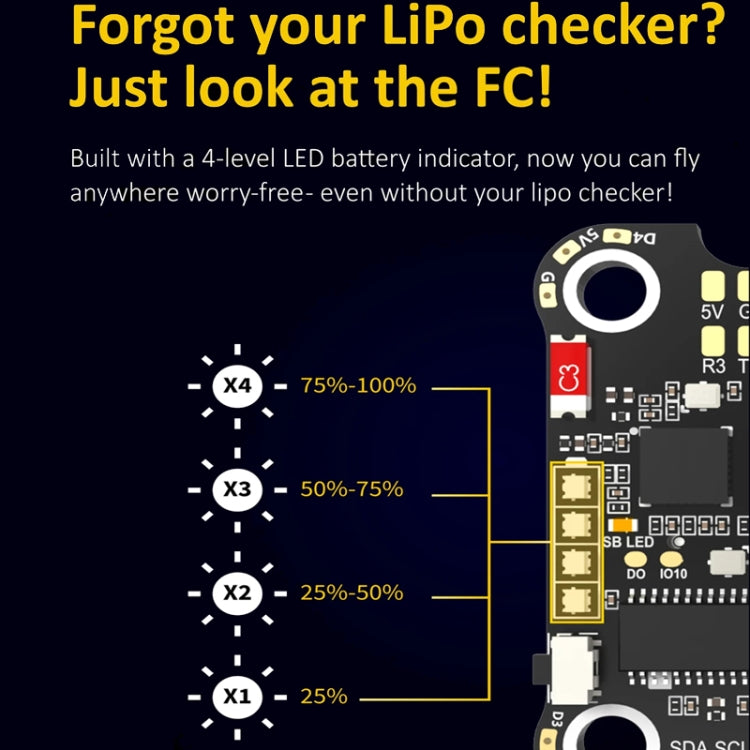 3-6S Lipo Barometer For RC Drone, SpeedyBee BLS 50A 4-in-1 ESC, SpeedyBee F405 V3 Flight Controller, SpeedyBee F405 V3 50A Stack