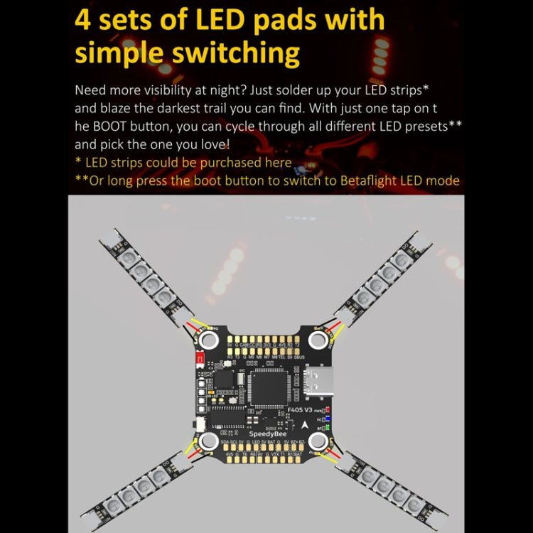 3-6S Lipo Barometer For RC Drone, SpeedyBee BLS 50A 4-in-1 ESC, SpeedyBee F405 V3 Flight Controller, SpeedyBee F405 V3 50A Stack