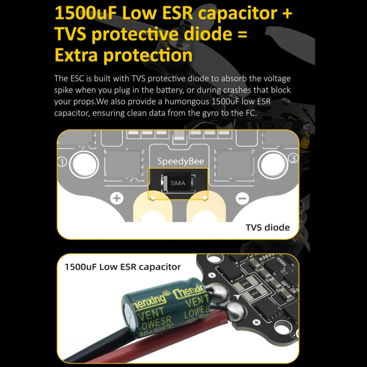 3-6S Lipo Barometer For RC Drone, SpeedyBee BLS 50A 4-in-1 ESC, SpeedyBee F405 V3 Flight Controller, SpeedyBee F405 V3 50A Stack