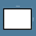 A3-D28B LED Smart Charging Copy Desk Line Drawing Hand Drawing Transparency Copy Platform, With 1m Type-C Line, With 1m Type-C Line+Removable Clip