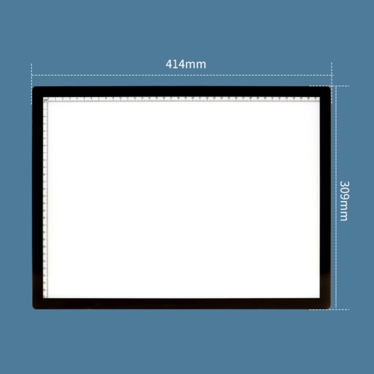 A3-D28B LED Smart Charging Copy Desk Line Drawing Hand Drawing Transparency Copy Platform, With 1m Type-C Line, With 1m Type-C Line+Removable Clip