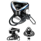 N+1 Mountain Bike Bell Universal Triangle Copper Bell, Clip Ring Black, Clip Ring Silver, Rubber Band Black, Rubber Band Silver