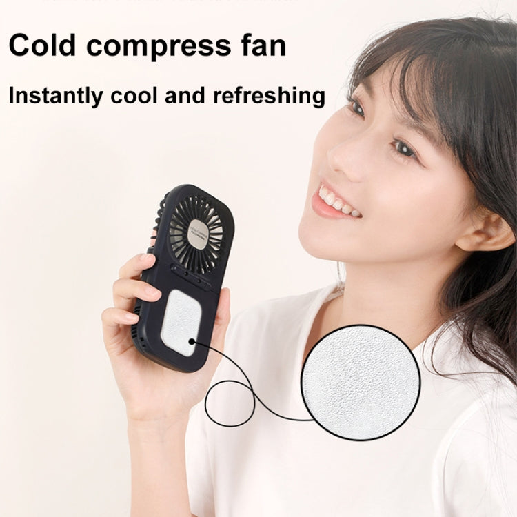USB Charging Folding Outdoor Handheld Mini Cold Compress Fan Desktop Cooling Fan