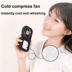 USB Charging Folding Outdoor Handheld Mini Cold Compress Fan Desktop Cooling Fan