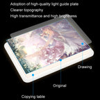 Rechargeable Copy Desk Copying Board Practice Painting LED Writing Desk, A4-D50, A3-D50