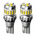 2pcs T10 3030+4014 18LED Constant Current Decoder Indicator Light Reversing Light, T10 (White)