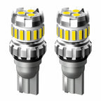 2pcs T10 3030+4014 18LED Constant Current Decoder Indicator Light Reversing Light, T10 (White)