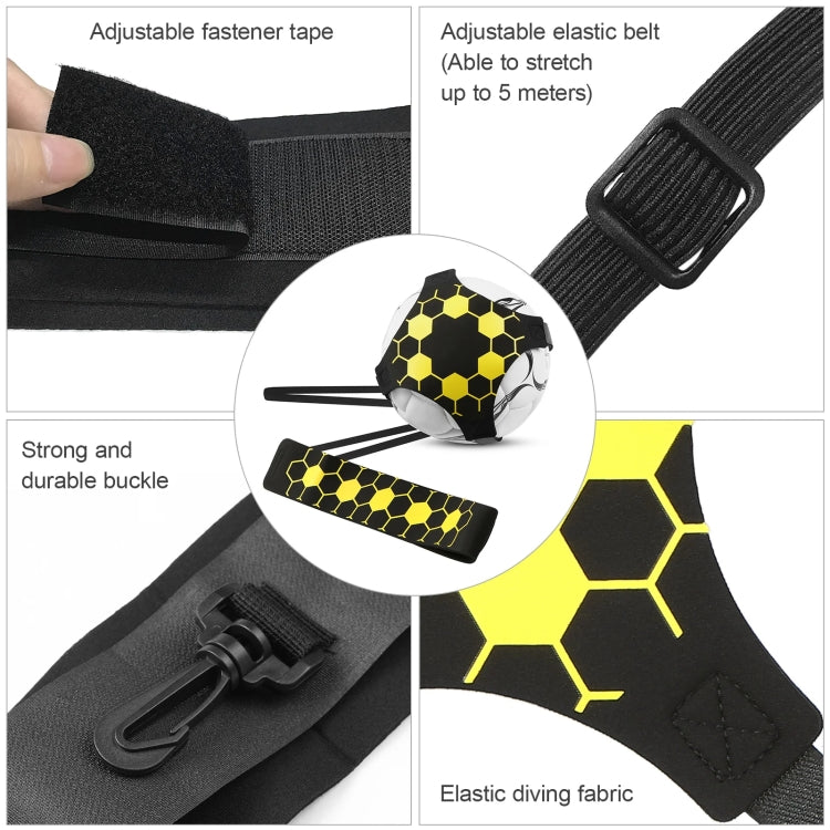 Soccer Kick Trainer Solo Football Training Aid with Adjustable Belt Training Juggle Band