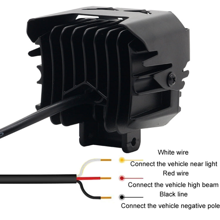 Motorcycle Strong Light With Lens Spotlight Electrical Bike Conversion Spotlight Paving Light
