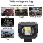 Motorcycle Strong Light With Lens Spotlight Electrical Bike Conversion Spotlight Paving Light